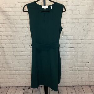 NWT Lark & Rd Dark Green Dress With Tie at Waist Size 14